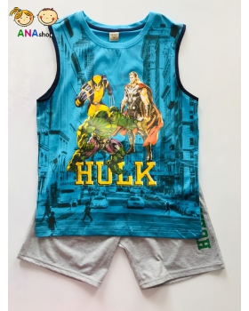 1942105 - đồ bộ trẻ em size cồ - Thun cotton, in HULK