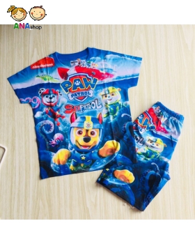 3492085 (S1-5) Bộ thun lạnh in 3D - Paw Patrol