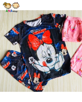 3522120 (S9-15) Bộ thun lạnh in 3D - Mickey