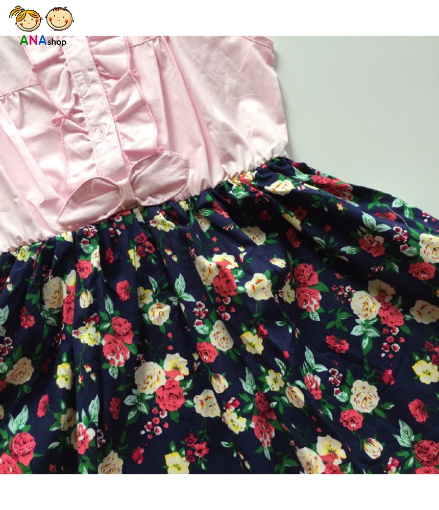 0822090 - S1.8 - đầm trẻ em kate nơ cài tóc/ xanh/ hồng