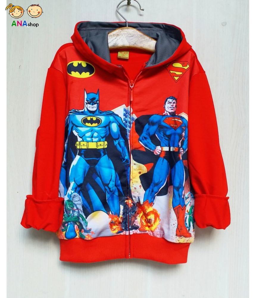 1132105 - S1.8- áo khoác trẻ em hình batman/ đỏ, xanh dương