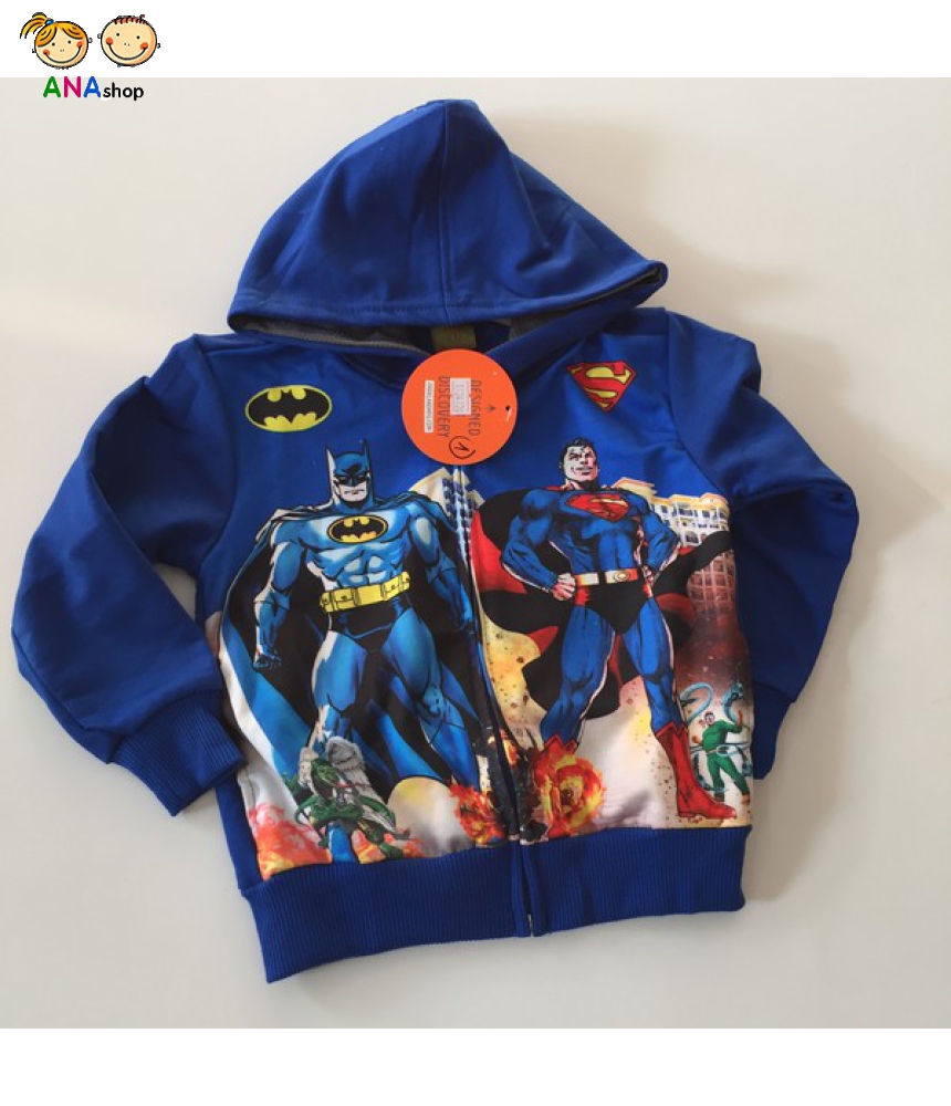 1132105 - S1.8- áo khoác trẻ em hình batman/ đỏ, xanh dương