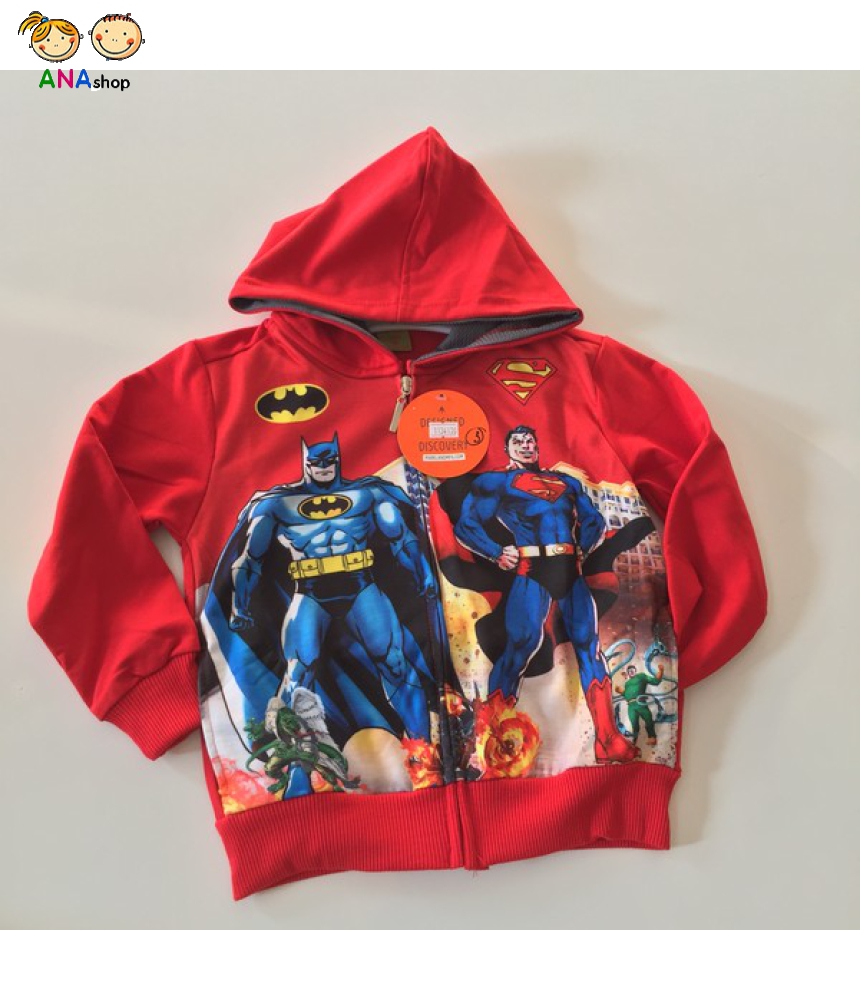 1132105 - S1.8- áo khoác trẻ em hình batman/ đỏ, xanh dương