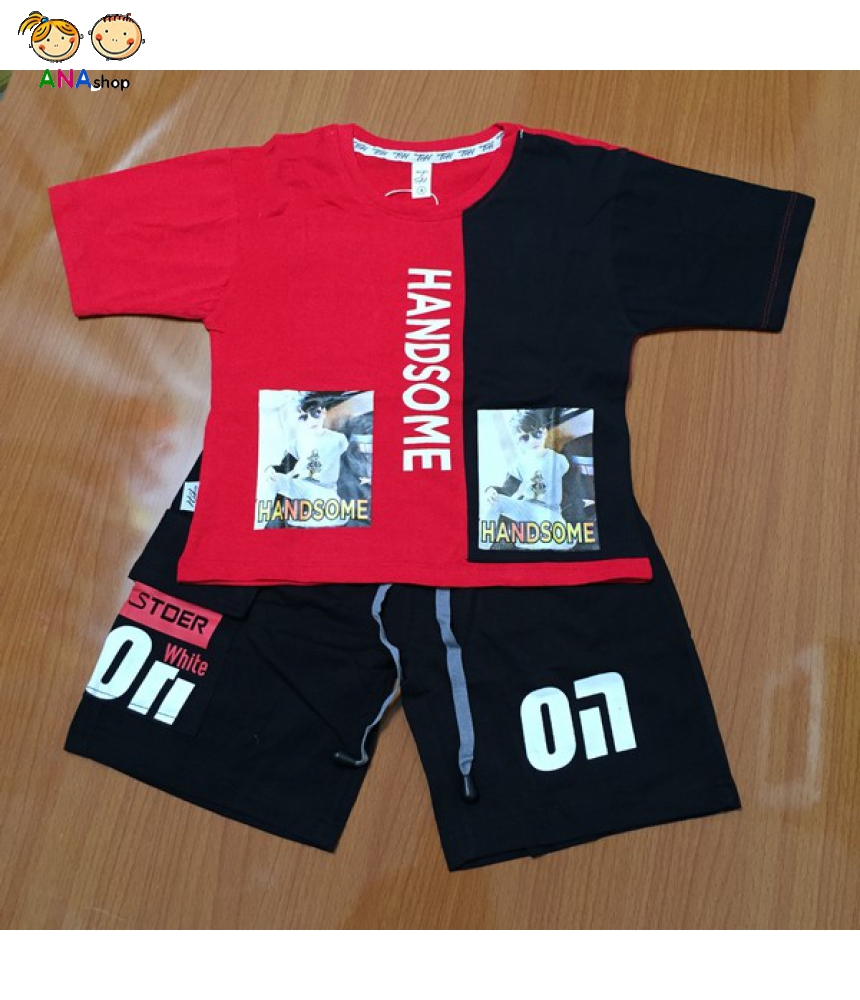 1382110 - S1-10, đồ bộ trẻ em in bé trai/ Handsome