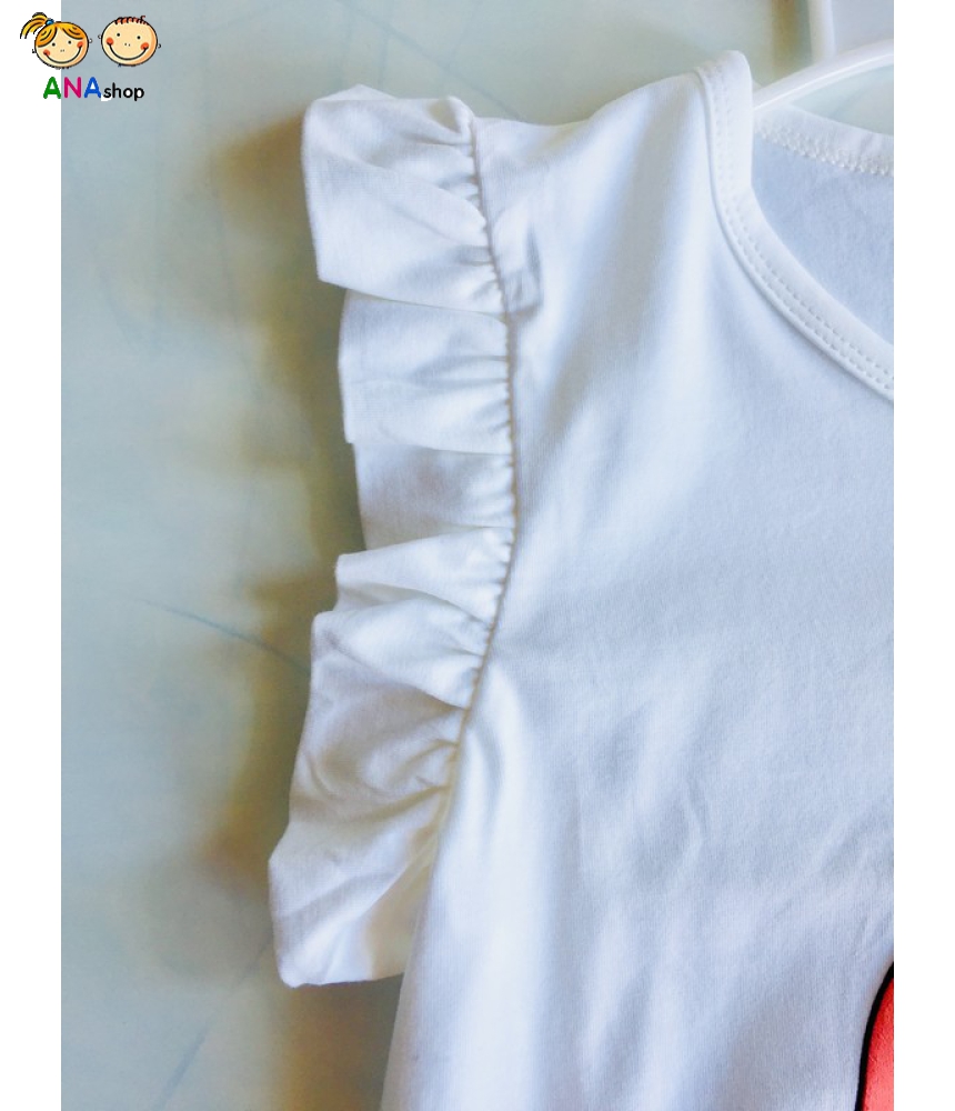1842120 - đồ bộ trẻ em Thun cotton, in bé gái Bantinf nơ/ mác Sumi