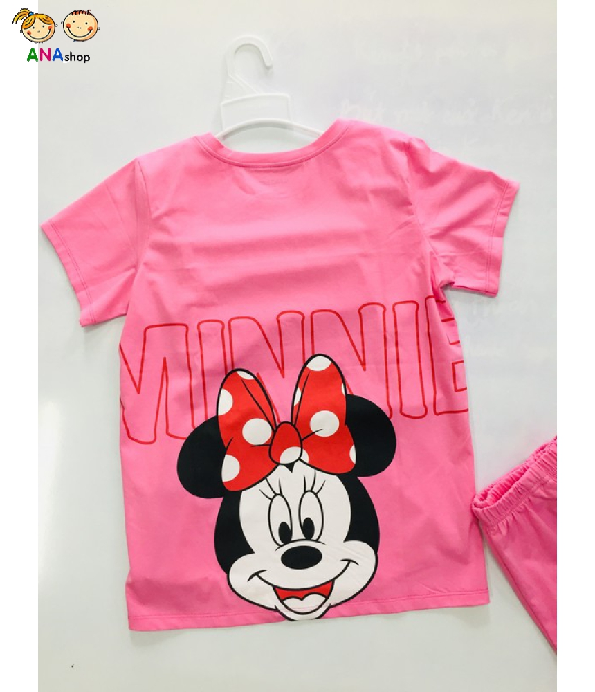 1992115 - S.XL, đồ bộ trẻ em Thun cotton, Mini bên phải và sau lưng - xanh tím