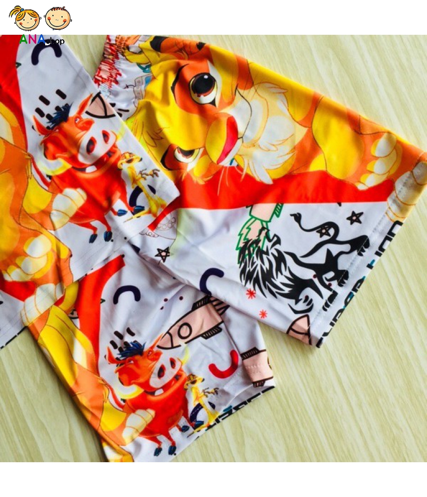 3492085 (S1-5) Bộ thun lạnh in 3D - Lion King
