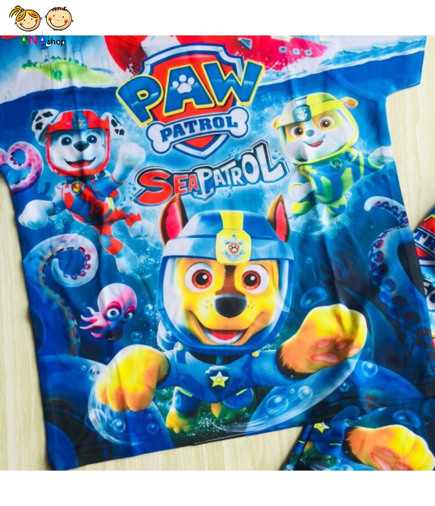 3492085 (S1-5) Bộ thun lạnh in 3D - Paw Patrol