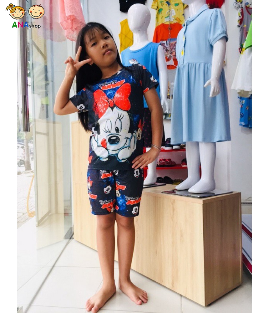 3522120 (S9-15) Bộ thun lạnh in 3D - Mickey