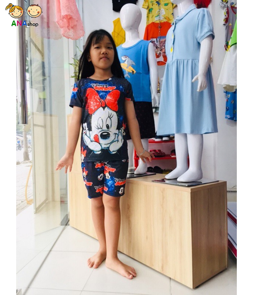3522120 (S9-15) Bộ thun lạnh in 3D - Mickey
