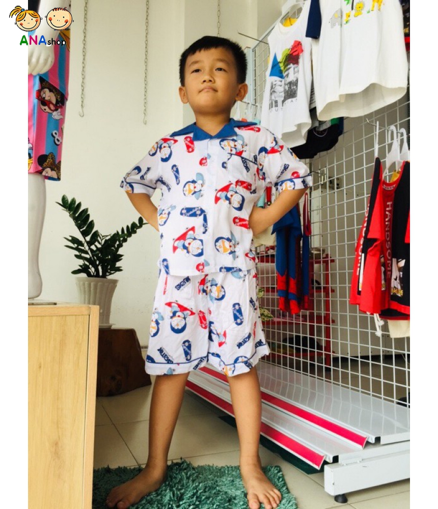 3672100 (S1-8) Vải tone pijama/ Doremon - set 2b