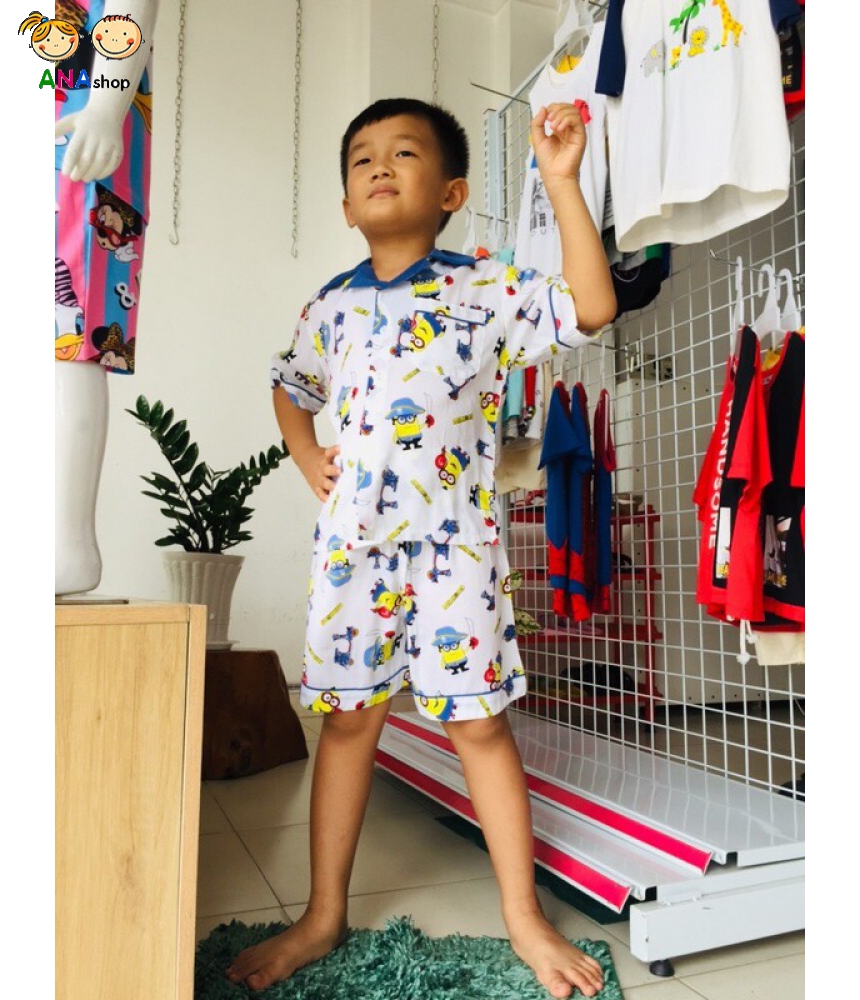 3672100 (S1-8) Vải tone pijama/ Minion - Set 2b