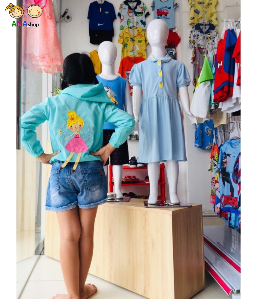 3752125 (S2-8) Vải dù, thêu búp bê sau lưng