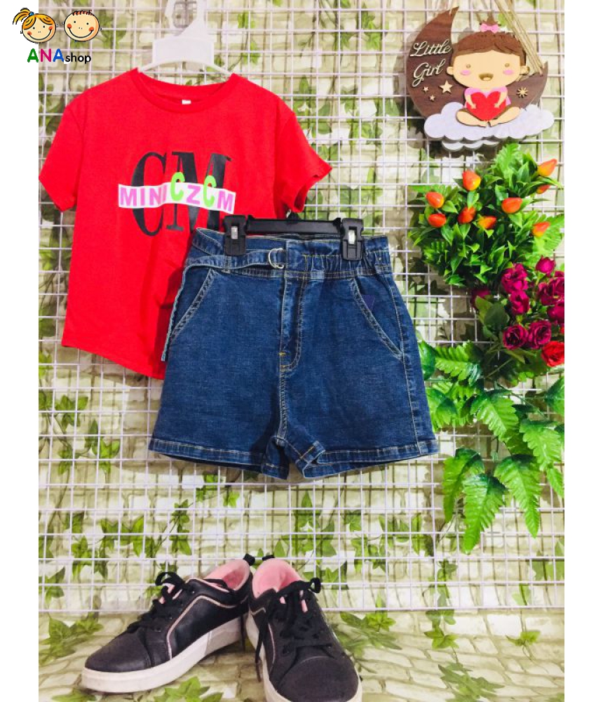 4073155 - S9.14 - Sort jean phối nịt