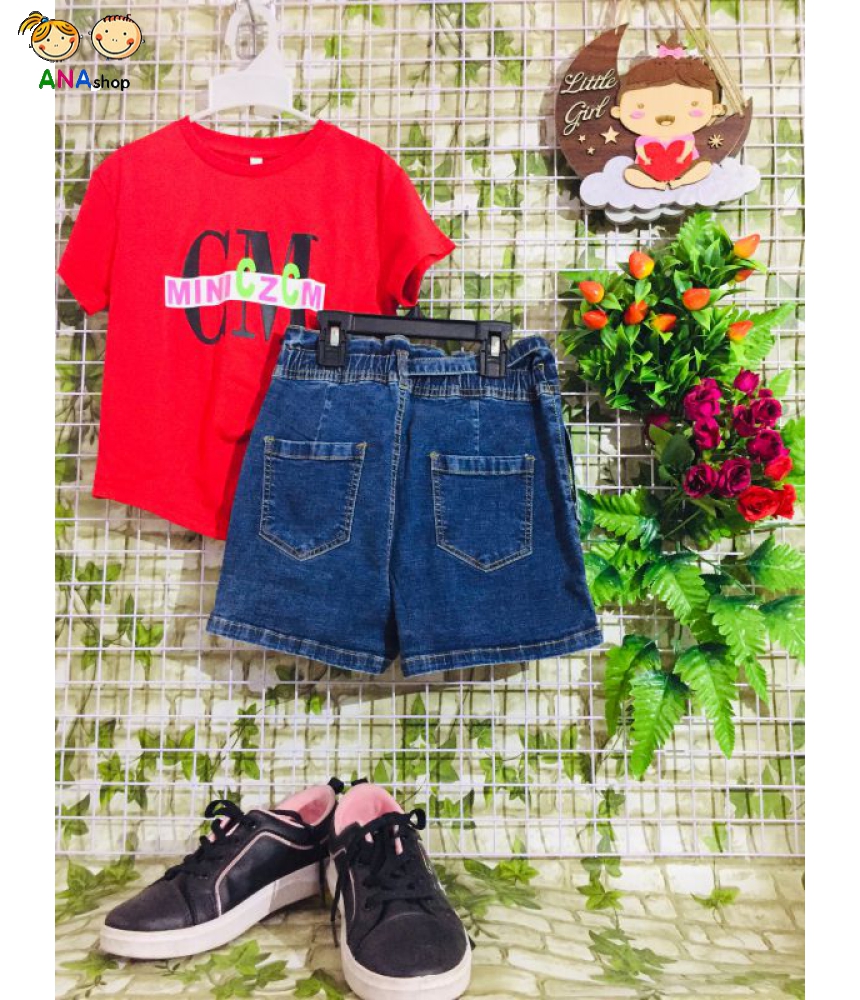 4073155 - S9.14 - Sort jean phối nịt