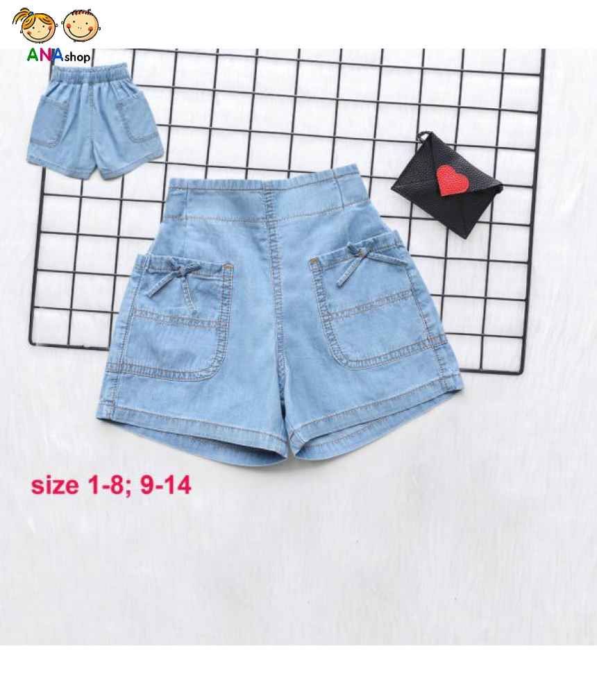 4093140 - S9.14 - Sort jean túi nơ