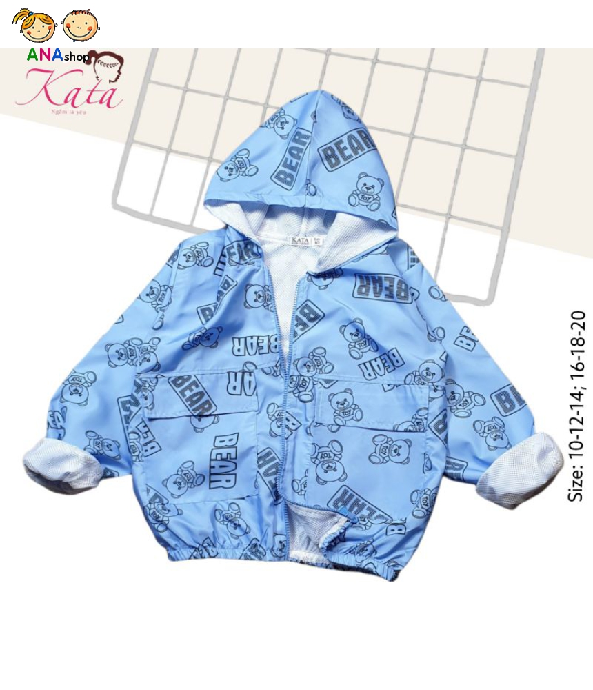 4473160 - S10.12.14 - Áo khoác dù in tràn gấu BEAR