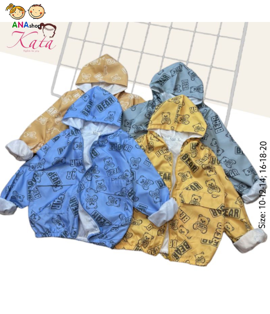 4473160 - S10.12.14 - Áo khoác dù in tràn gấu BEAR