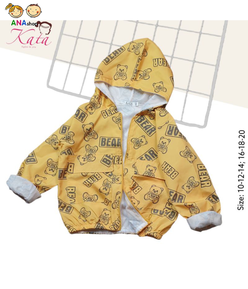 4473160 - S10.12.14 - Áo khoác dù in tràn gấu BEAR