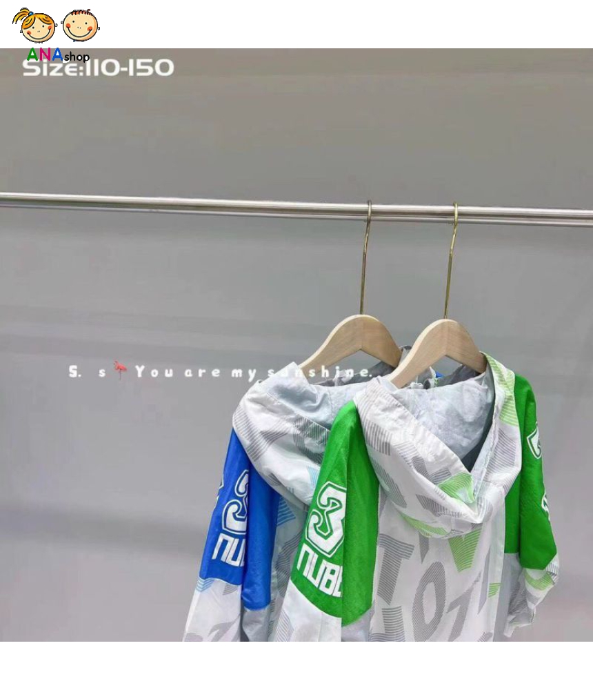 4526235 - S110.150 - Áo khoác dù QC - xanh lá