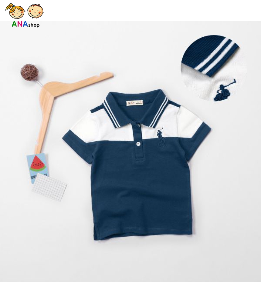 4602110 - S11.16 - Áo thun cơ bản viền cổ thêu POLO