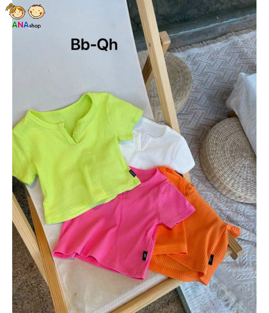 4802105 - S10.16 - Áo thun gân tay ngắn croptop