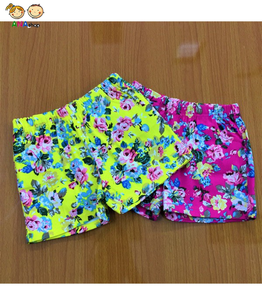 0372070 - S2.8 - quần đùi kaki hoa