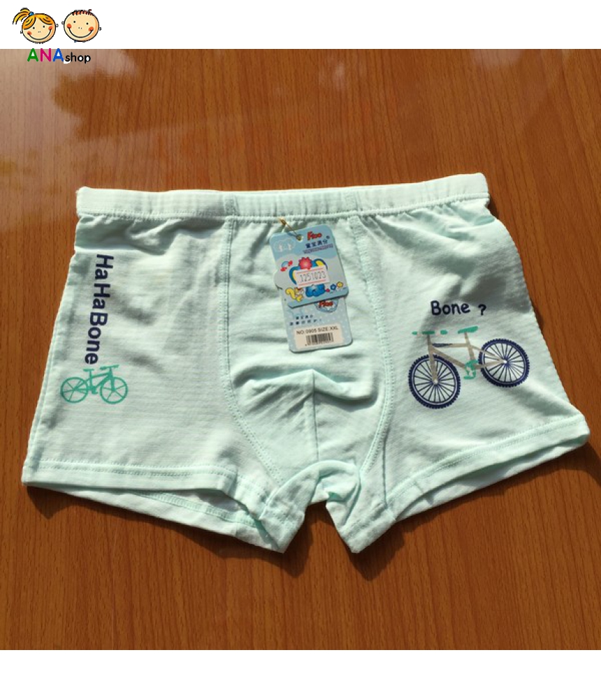 1236 - quần lót đùi, size XXL 22-26kg/ hình xe đạp