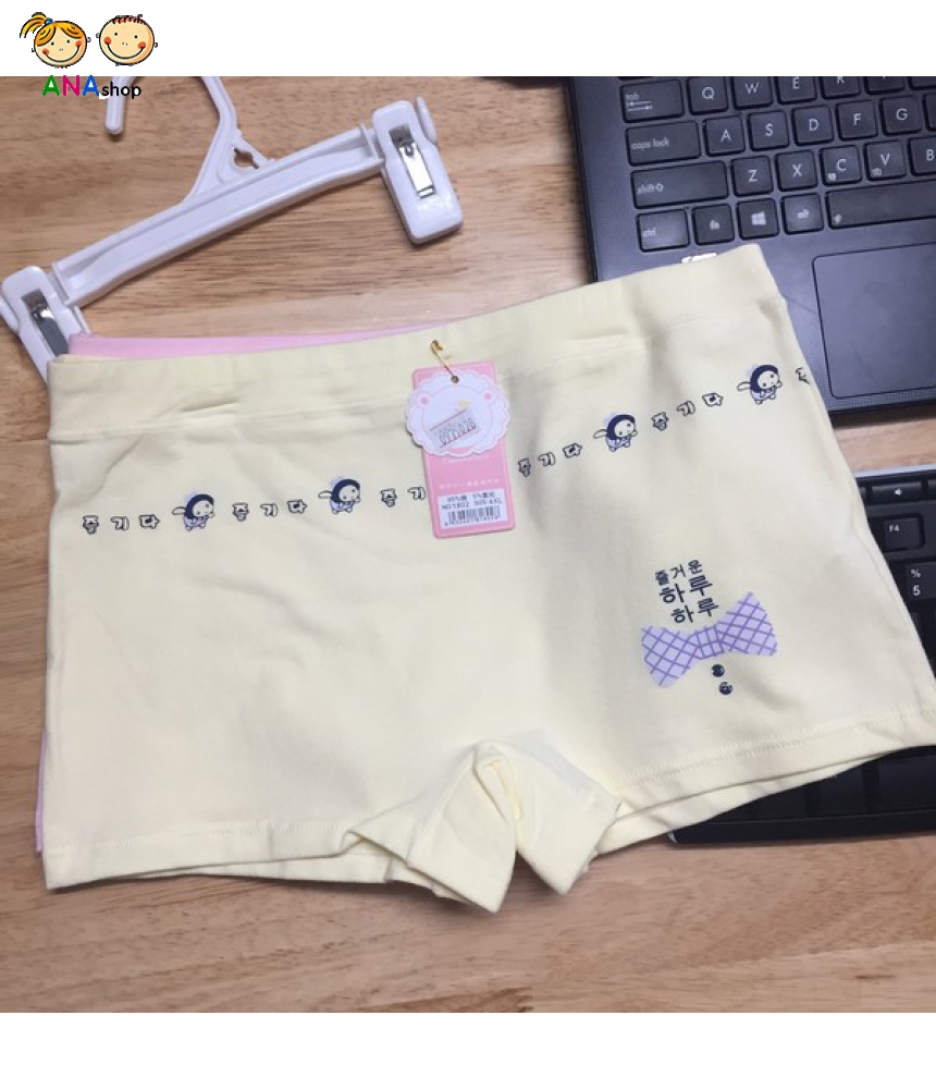 0979 - quần lót trẻ em thun cotton/ in chữ Nhật/ luồng thun/ 33kg